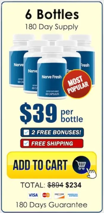 6 bottle nerve support supplement package offering best value for long term daily nerve support routine